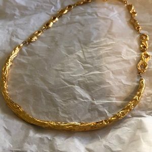 Gold adjustable handmade choker